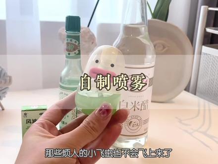 #生活小妙招 家里总是出现烦人的小飞虫,不妨用身边的工具自制喷雾,还能去异味