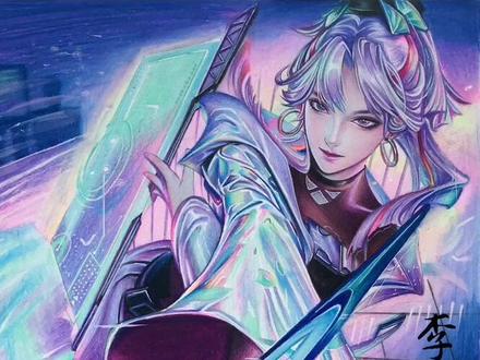 四舅,拿根烟来~#上官婉儿 #天狼绘梦者 #彩铅 #手绘 #绘浮生 #充能计划 #绘画教程