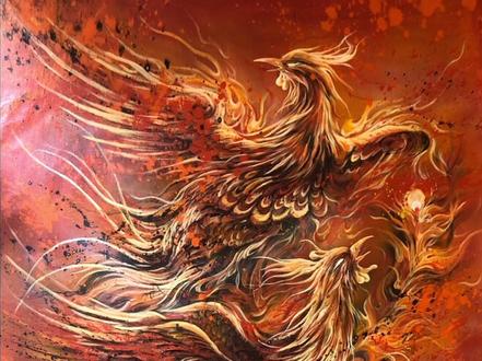 龙凤呈祥之凤~#凤凰 #手绘