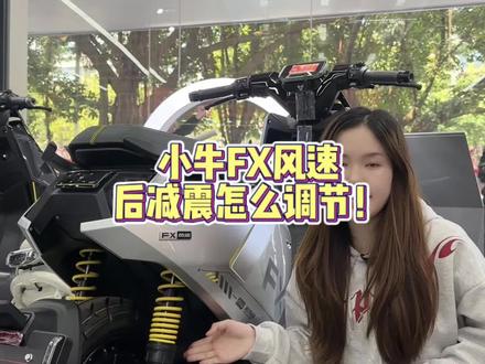 小牛FX风速后减震该怎么调节?你们的车是否可以调节?#真赛道很小牛 #创作者中心 #创作灵感 #小牛电动#小牛NX风速
