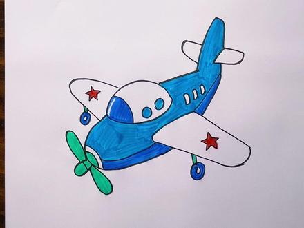 飞机简笔画 #简笔画 #画画 #少儿美术 #绘画教学 #飞机简笔画 @DOU+上热门