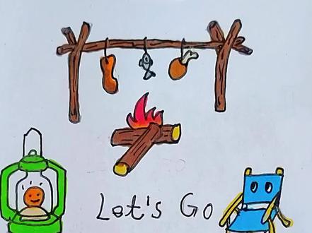 露营#简笔画#简笔画教程#幼儿简笔画#儿童简笔画#一学就会的简笔画