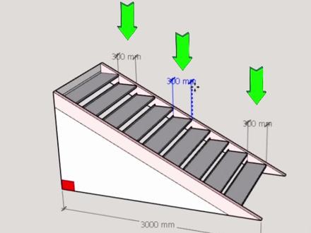 快速计算楼梯的计算方法!#钢架楼梯#楼梯 #三角函数 #焊工#施工现场实拍 #技术分享