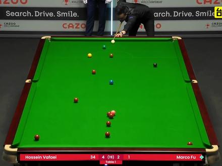 霸气大逆转!傅家俊强行拼进中袋,乱局上演超强准度,士气大增! #斯诺克 #傅家俊 #世锦赛 #逆转