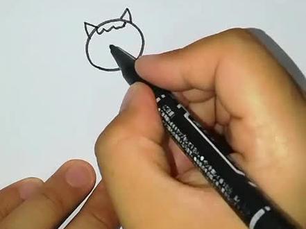画一只有点吓人的猫咪~