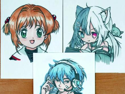 画粉丝头像 画到你了吗? 没画到的继续和我说哦🙄#二次元 #画画 #小樱 #画粉丝头像 #手绘