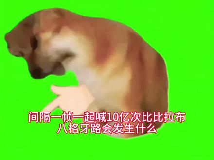 间隔一帧一起喊10亿次比比拉布八格牙路会发生什么?#比比拉布 #八格牙路