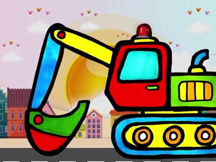 搅拌机简笔画 动画 #简笔画 #创意美术 #挖掘机简笔画 #涂鸦 #抖音青少年模式