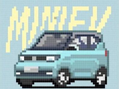 #创作灵感 可爱呆萌的像素版宏光MINI EV你可见过?#像素画 #汽车 #五菱宏光mini #画画 @抖音小助手 @DOU+小助手
