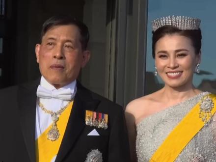 苏提达王后首次佩戴诗丽吉太后的钻石皇冠,闪耀欧洲王室晚宴 #泰国王室 #苏提达王后 #泰国王后