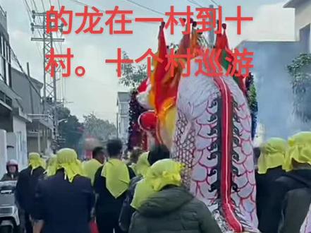 高淳区薛城一村的龙从一村到十村,十个村巡游#舞龙#民俗文化 #记录我们的民族风俗##场面壮观