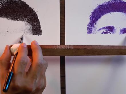 世界上最牛逼的漫画师,单手同时画出梅西和C罗,#绘画 #科普 #涨知识 #画画 #手绘