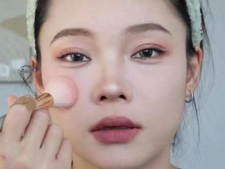 方圆脸!超简单的腮红瘦脸法!#腮红 #方圆脸 #腮红打法 #新手化妆教程 #腮红教程