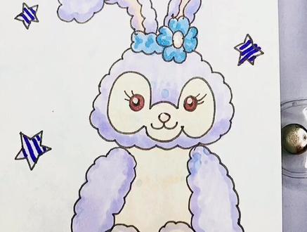 今天没空画迪士尼公主了,画个迪士尼小兔兔吧🐰#每日一画 #星黛露 #插画