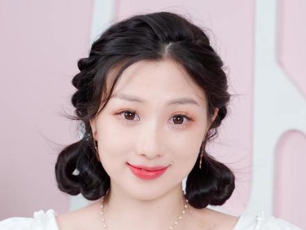 女明星同款爱心双马尾来啦#发型教程 #白鹿同款发型#明星同款发型