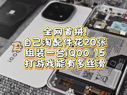 全网首拼!自己淘配件花20张组装一台iQ00 15打游戏能有多丝滑#数码大玩家 #拍机堂掏机 #全网首发 #iQOO15 #组装