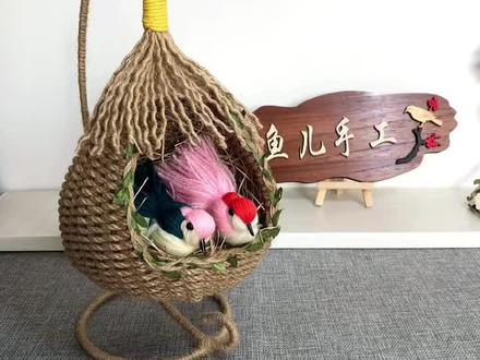 春天来了,小鸟儿可愿意飞到我身边!#手工 #创意手工 #喜欢就关注我吧 #手工diy #@DOU+小助手