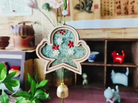 #宋锦风铃#手工diy