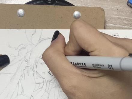 水彩手绘蝴蝶姐妹组#动漫手绘 #水彩教程 #蝴蝶忍 #鬼灭之刃