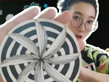 来个简单又有效果的@DOU+小助手 立体旋转风车!#画画教程 #立体画#亲子#少儿美术