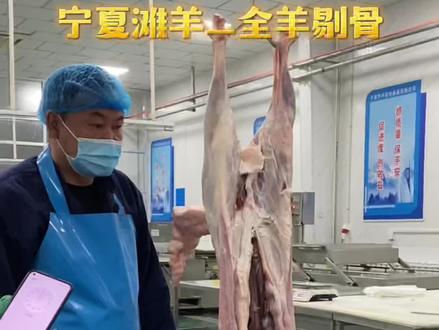 #创作灵感 #高端食材 #涨知识 #宁夏滩羊不膻且香 全羊净骨这速度怎么样