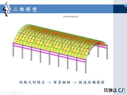 01 SAP2000双层柱面网壳