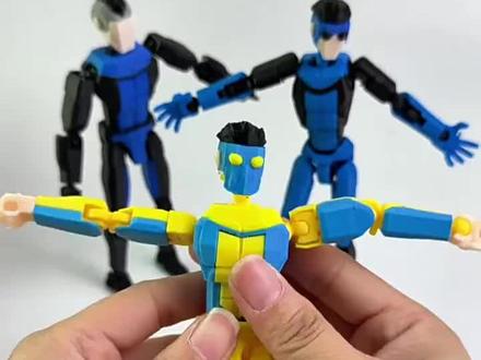 马克少侠手办,全身关节可动 全能机器人玩具,无敌少侠13可动人偶!!#玩具 #可动人偶 #3d打印 #无敌少侠 #无敌少侠第二季