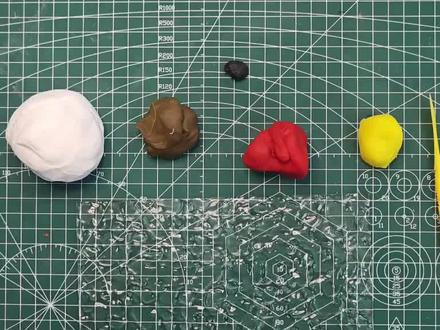 面塑小马,新年马上有钱花#粘土手工 #儿童手工 #超轻粘土手工