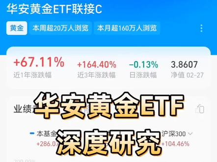 华安黄金ETF深度研究。欢迎点赞👍加关注😘,带你了解更多基金知识🤓#黄金 #金价 #黄金ETF #黄金基金 #基金