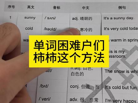 背单词困难户们,方法拿走!
#背单词#英语学习#锦州英语#锦州英语启蒙#锦州文琅教育@锦州李校说英语 @锦州文琅教育~Penny潘潘老师 @锦州英语学习规划师张张 @锦州文琅Eileen