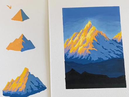 超简单画日照金山~ 画山系列之二,这次是日照金山,同样从基本几何体入手,并附一张场景小练习,学会了记得交作业呀~
#跟着抖音学画画 #画画其实很简单 #丙烯马克笔 #绘画教程 #艺术种草指南