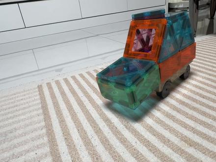 #玩具 #汽车模型 #磁力片 #全国统一的童年小游戏盘点 #亲子互动 拉布拉多的小小警车,今天又来更新了