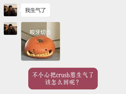 不小心给crush弄生气了,该咋回?最后一种慎用! #高情商说话技巧#说话的艺术#crush聊天记录