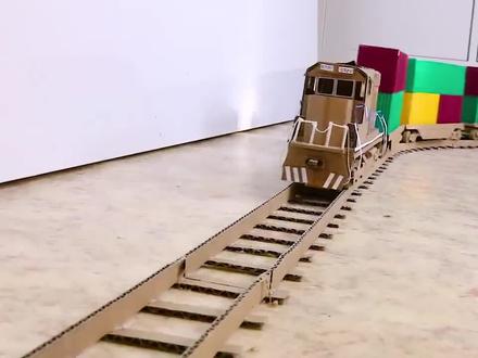 纸板制作一辆火车模型