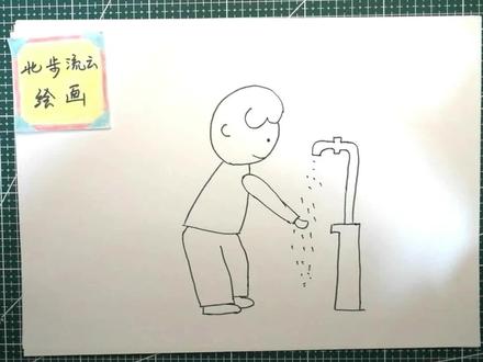 儿童简笔画:勤洗手,讲卫生,幼儿绘画教程#画画 #儿童简笔画 #一起学画画 #幼儿简笔画#幼儿绘画#少儿美术