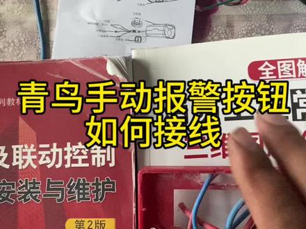 青鸟手动报警按钮如何接线#消防弱电#青鸟