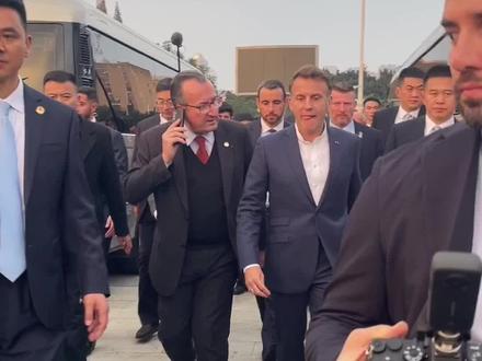 #法国总统 #法国总统访华 #四川大学 #马克龙 #外交