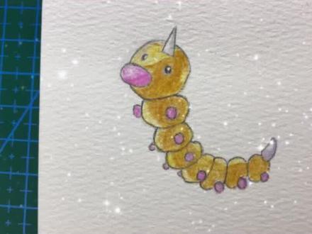 一天一个破壳梦,彩铅手绘简笔画。独角虫,就决定是你了!#简笔画 #彩铅手绘 #精灵宝可梦#一天一个破壳梦