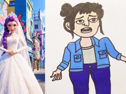 恶魔男团想看猎魔女团穿婚纱#简笔画#画画#动漫#二次元@抖音创作者中心 @抖音小助手 @抖音青少年