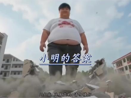 “小明的答案”#人类一败涂地 #ai视频 #审美积累