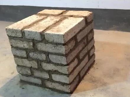 24砖砌37墩子最正确的砌法,墙柱垂直度检测方法,水泥砖砌墙技巧#农民工 #瓦工