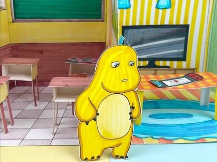 奶龙在学校被欺负、捉弄,是谁干的? #奶龙 #奶龙盲盒 #奶龙系列玩具 #手工 #立体场景