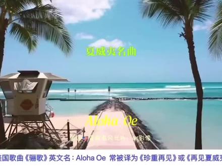 世界著名经典夏威夷吉他曲
《骊歌》。优美,抒情,动听。