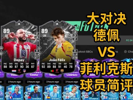 大对决 德佩 vs 菲利克斯 球员简评 很强很贵【FC24】 德佩:3.5~3.8(主要是贵,完全就是碰运气了,不升级差点意思,升级的话很强)
54脚,金搓金吸铁石!176小钢炮!
推荐吃猎手,速度需要升级后才会满,但是没有双速度技能,实际速度表现不会特别快。
射门传球带球都非常好,沉着有点低,但感觉影响不太大。
德佩,特质模型,游戏内是一个小钢炮,能冲能混能扭能扛。
这次提升了4逆,整体强度非常不错。
不管是踢前锋靠吸铁石拿球快速转身,还是影锋边路内切搓射外脚背都非常不错。
就是有点贵!大家看着做吧~
菲利克斯:2.8~3.2分(贵,手感不是很好)
菲利克斯,181身高,虽然敏捷平衡数据90+,但是这个身高,手感就是不够丝滑。
速度射门传球弧线带球都很好,传球技能+游龙,感觉还真就是定位边路或者前腰影锋的感觉。
但总的来说金技能不是特别的猛。
菲利克斯历代都有高分色卡,人气一开始都很不错,但是价格很快就下来,然后实际玩的人真的不是很多。
主播每年都玩菲利克斯的卡,最直观的感受就是,手感不丝滑,本身特制模型是个偏瘦的,没有对抗。
需要一定熟练度+花式 可以发挥他的上限。
主播个人主观判断,德佩各方面要优于这张菲利克斯。
但这次价格真的很贵,且巴萨马竞都有主力受伤进球丢球也都差不多,周末的比赛真的就全看球员自己发挥了。
大家斟酌自己看着做就行,2张卡都不错的。
游戏水友群&金币店请看主页置顶
阿斯卡金币店安全有保障,售后放心!
欢迎询价~
阿斯卡的B占动态置顶,有每月2~3次的FC24金币抽奖活动~不要错过!
##fc24##fc24开包##fc24阿斯卡##游戏##足球