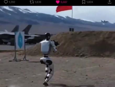 宇树机器人上战场的AI视频在外网上火了 #宇树机器人 #人工智能 #国产机器人 #AI #科技