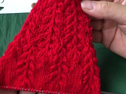 从上往下编织的麦穗花样,漂亮精致,适合编织秋冬毛衣 #编织教程 #棒针 #毛线编织