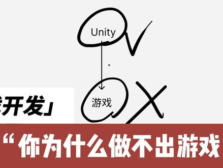 为什么你做不出游戏?做出来也不好玩? unity游戏开发,教你如何做游戏
#unity游戏开发 #开发日常 #游戏制作