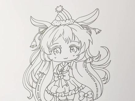 有人说我画了一头驴子🤪明明是个小仙女🧚♀️#动漫教程 #q版人物 #绘画过程