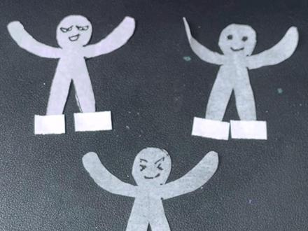 #手工 #一起做手工 来跟我一起做会跳舞的纸巾小人