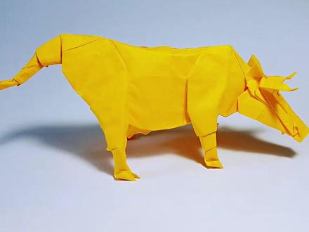 折纸奶牛视频教程1 #手工折纸